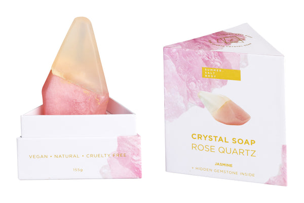 Rose Quartz Crystal Soap - with hidden gemstone!