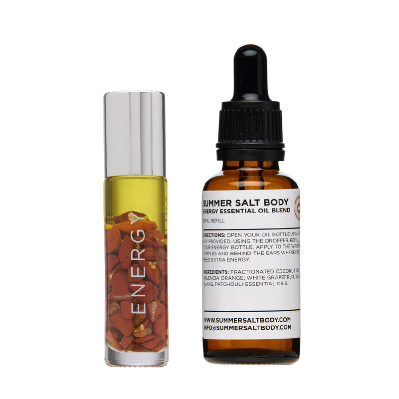 Energy Essential Oil Roller & Essential Oil Refill (2 products)